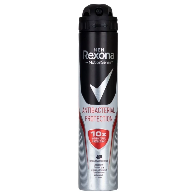 اسپری ضد تعریق مردانه رکسونا مدل ANTI BACTERIAL حجم 200 میل
