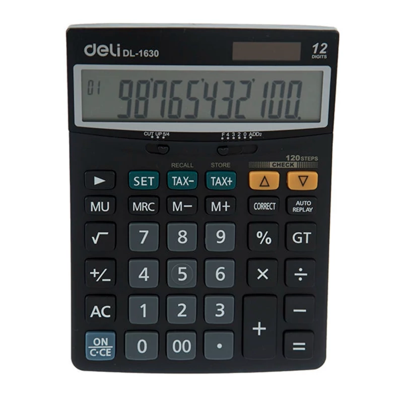 ماشین حساب رومیزی 2صفر12رقم دلی1630