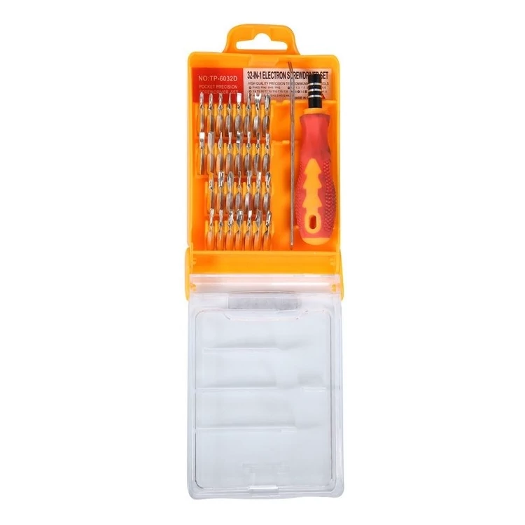 سری ست پیچ گوشتی و پیچ گوشتی تایپای مدل TP-6032D بسته 32 عددی