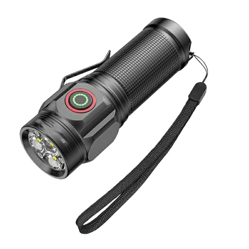 چراغ قوه پلیسی جیبی چهار لامپ 