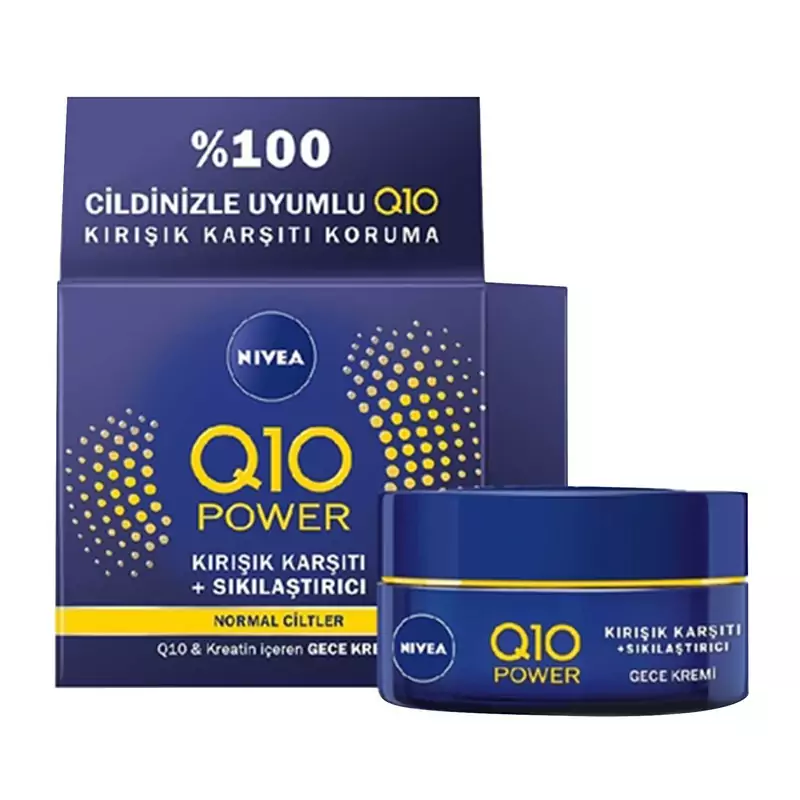 کرم شب ضد چروک و سفت کننده حاوی Q10 نیوا Nivea anti-wrinkle and firming night cream containing Q10