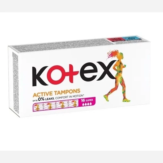 تامپون کوتکس مدل Active Super تعداد 16 عددی
