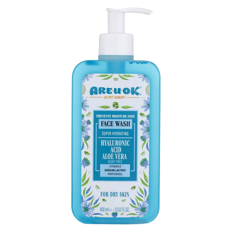 ژل شستشوی صورت پوست خشک 400 میلی لیتری آر یو اکی Are U OK 