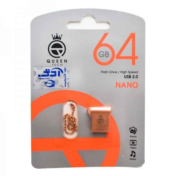 فلش 64 گیگ QUEEN مدل NANO