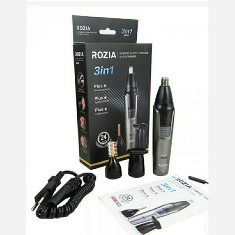 موزن گوش و بینی و ابرو سه کاره برند معتبر روزیا در کثری از ثانیه از شر مو های مزاحم گوش و بینی خود خلاص شوید