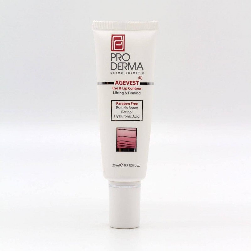 کرم ضد چروک دور چشم و دور لب پرودرما Agevest حجم 20 میلی‌لیتر
