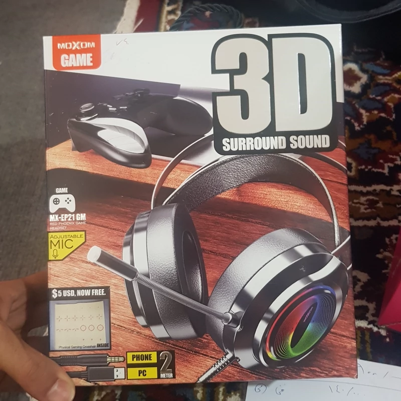 هدفون گیمینگ rgb دار موکسوم مدل mx-ep21gm