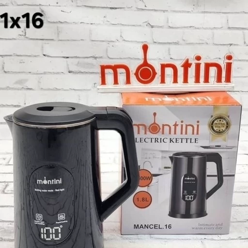 کتری برقی ال ای دی دار مونتینی 1.8 لیتری مدل mancel.16