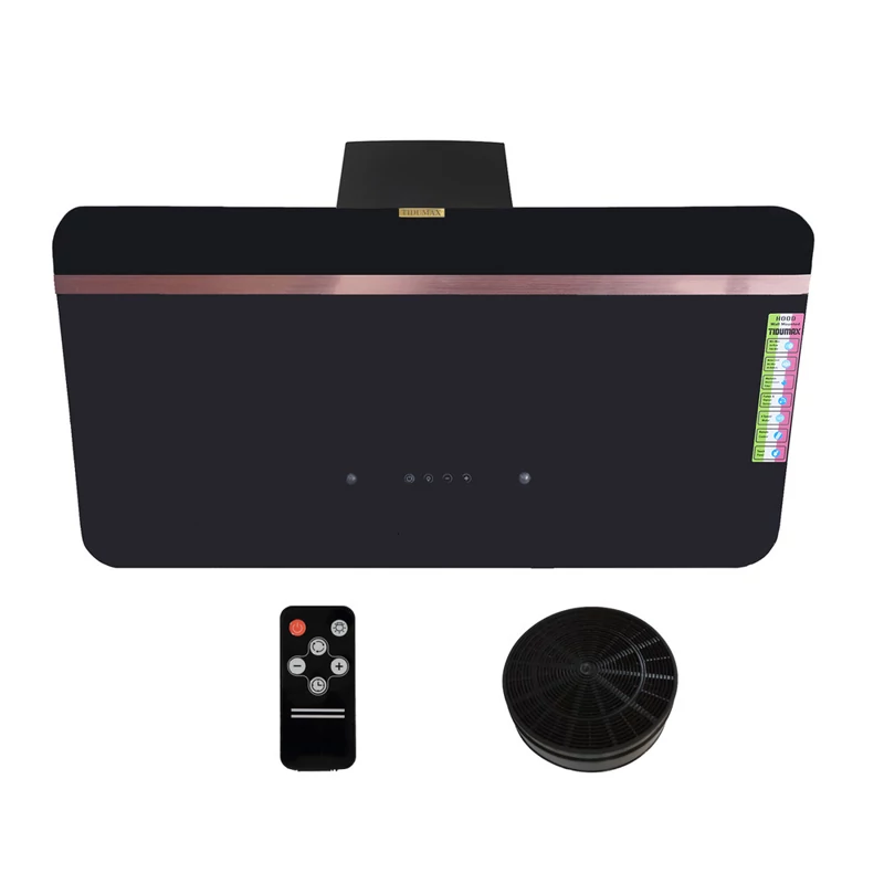 هود آشپزخانه مورب لمسی تیدومکث مدل درسا مسی