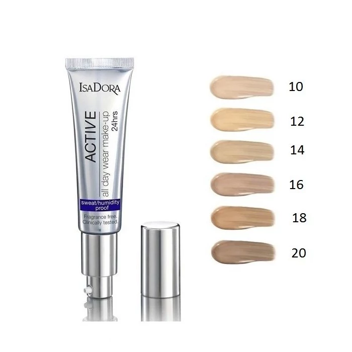 کرم پودر ایزادورا مدل اکتیو 24 ساعته