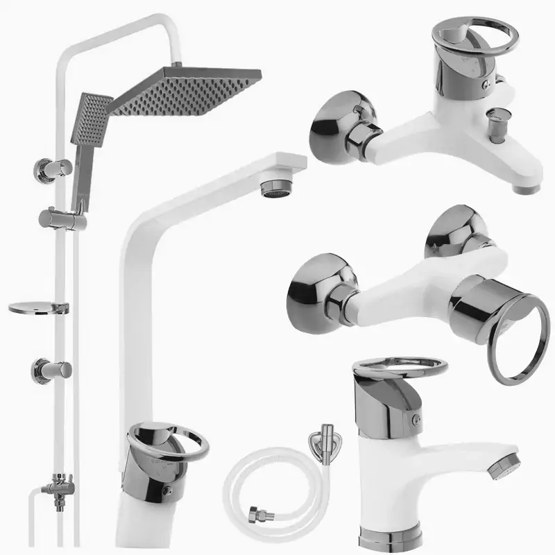 ست شیرالات زحل ( مدل النگویی فلت سفید. )