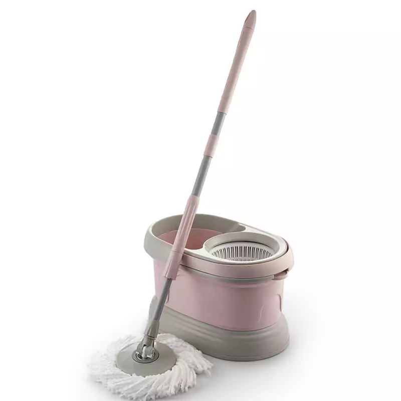 سطل و زمین شوی چرخشی + 2 عدد یدک نخی مهسان اصلی