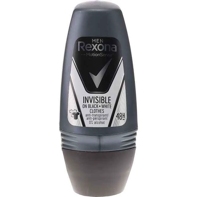 رول ضد تعریق مردانه رکسونا مدل Invisible Black  White حجم 50 میل