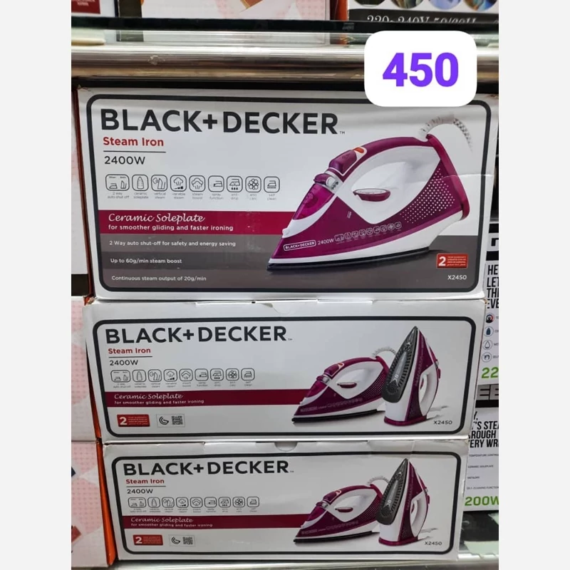 اتو بخار بلک اندیکر مدل 450 (پس کرایه)