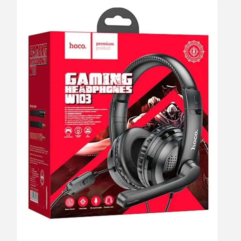 هدفون گیمینگ هوکو (hoco) با 12 ماه گارانتی + ارسال رایگان