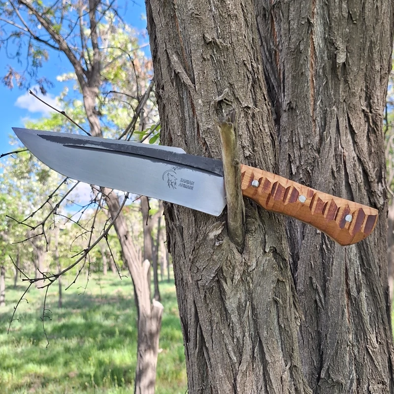 چاقوی سفری تیغه استیل فولاد ضدزنگ با غلاف طول کل30سانت