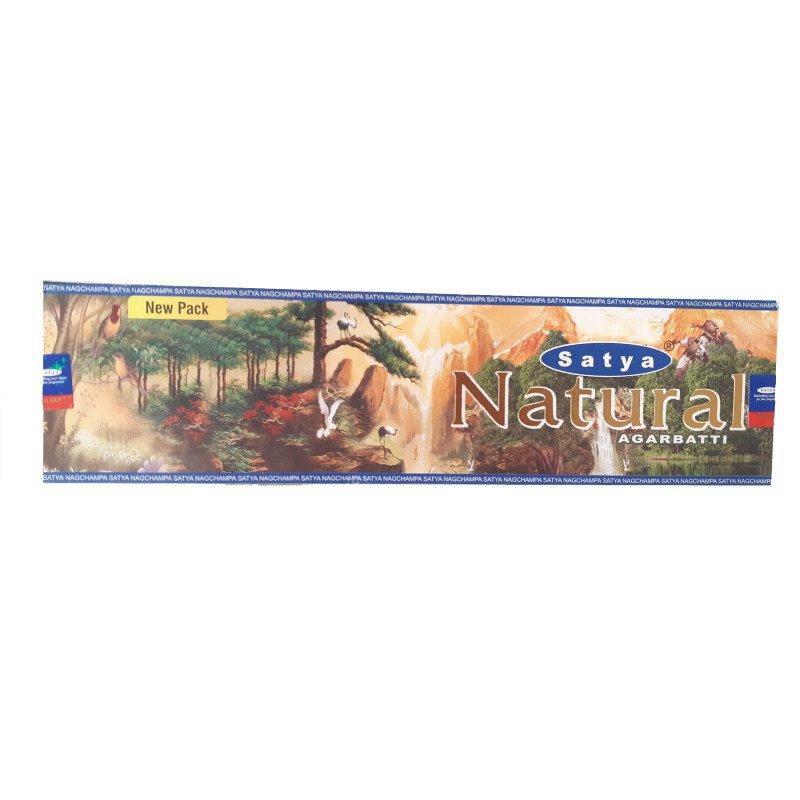 عود دست ساز هندی ساتیا مدل نچرال (طبیعی) Natural برند Satya بسته 45 گرمی