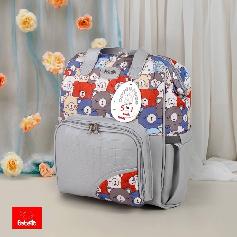 ساک لوازم نوزادی چیکو مدل خرس چاپی 