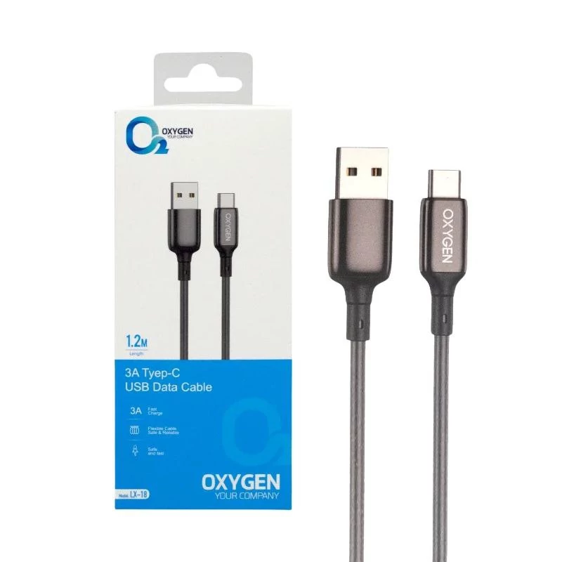 کابل 3A تایپ سی اکسیژن مدل LX-18