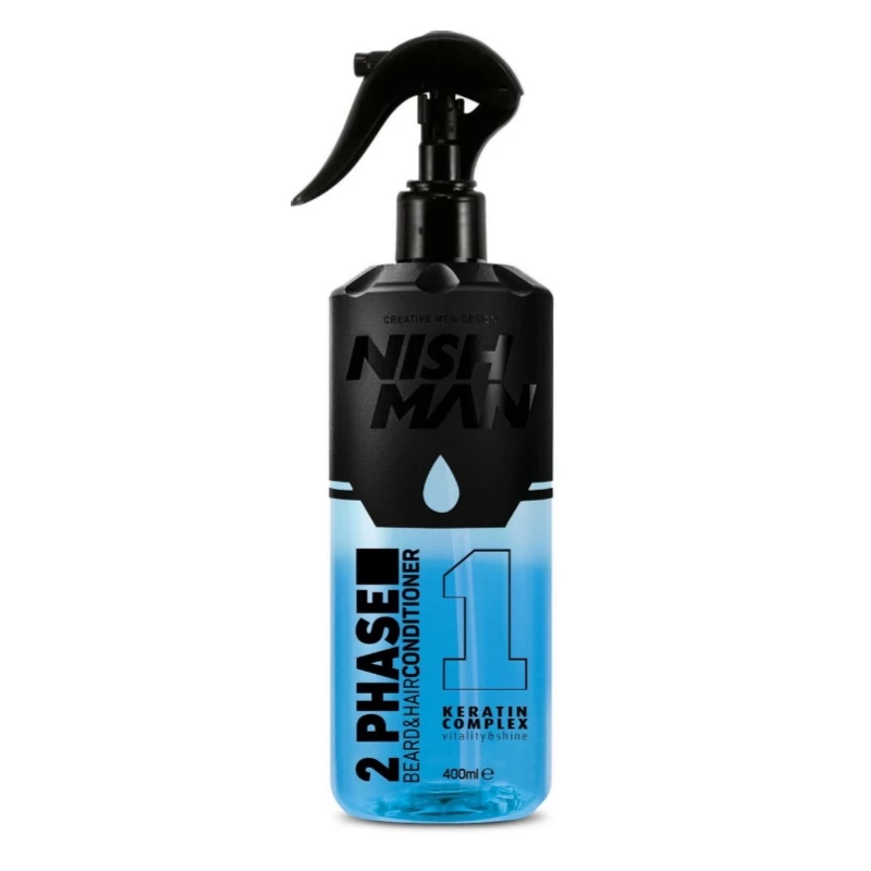 اسپری مو دو فاز نیشمن مدل Keratin Complex حجم 400 میل