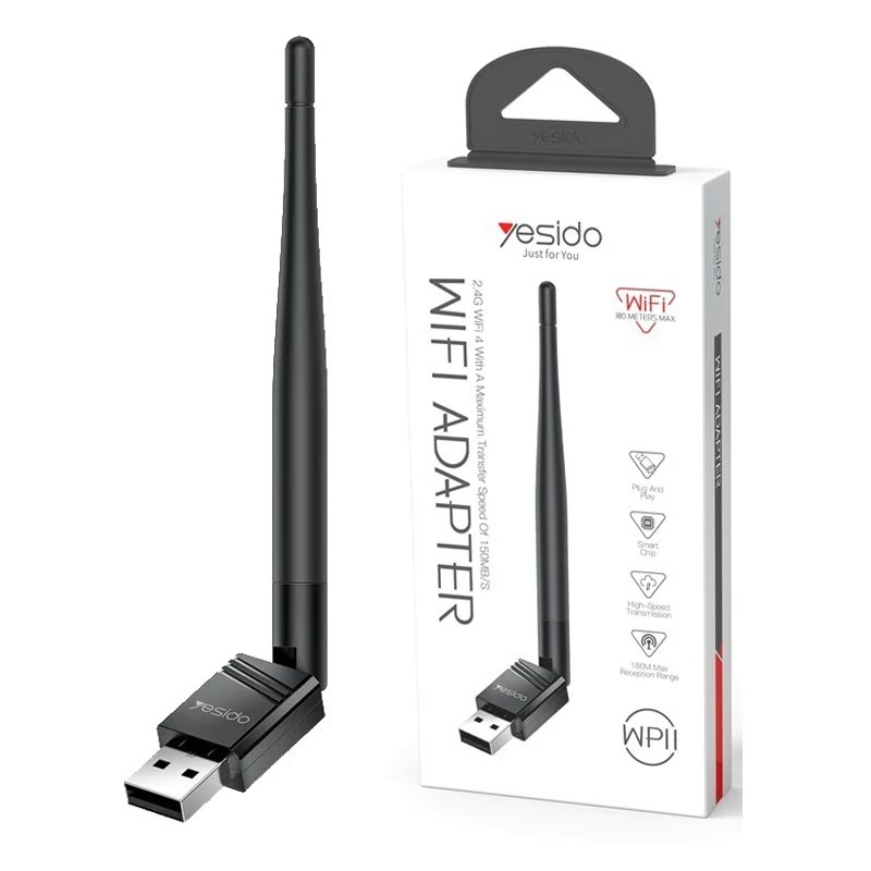 کارت شبکه USB بیسیم آنتن دار یسیدو مدل WP11