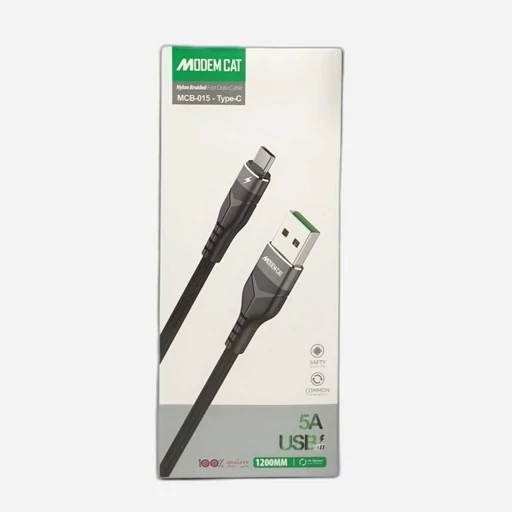 کابل شارژ  تایپ سی 5آمپر مودم کت مدل 015 