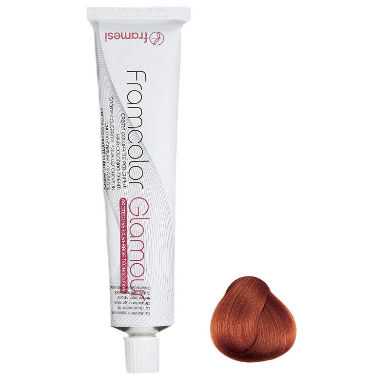 رنگ مو فرامسی مدل glamour شماره 7.4 حجم 100 میلی لیتر رنگ بلوند مسی متوسط
