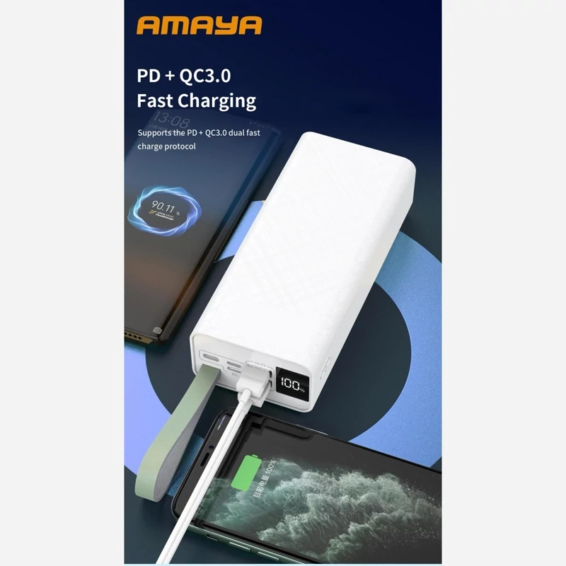 پاوربانک آمایا مدل APW-04 ظرفیت 40000میلی آمپر ساعت