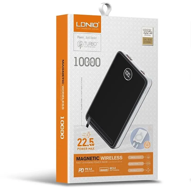 پاوربانک الدینیو اصلی ده هزار دارای پورت اضافی 