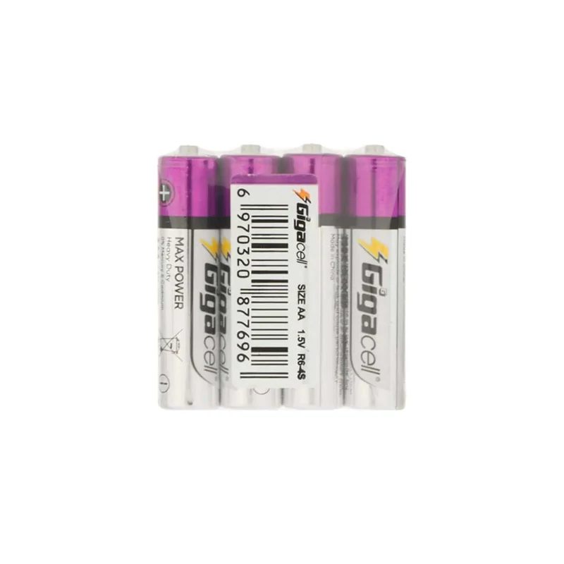 باتری چهارتایی قلمی Gigacell Max Power Heavy Duty 1.5V AA