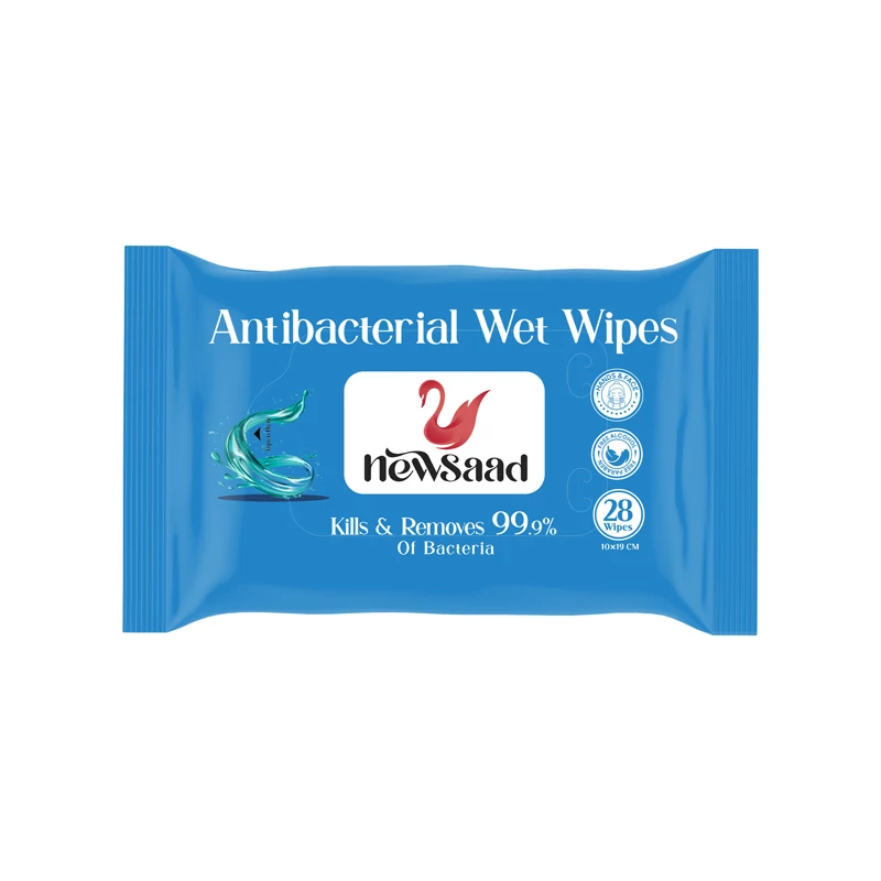 نیوساد دستمال مرطوب آنتی باکتریال 28 برگی