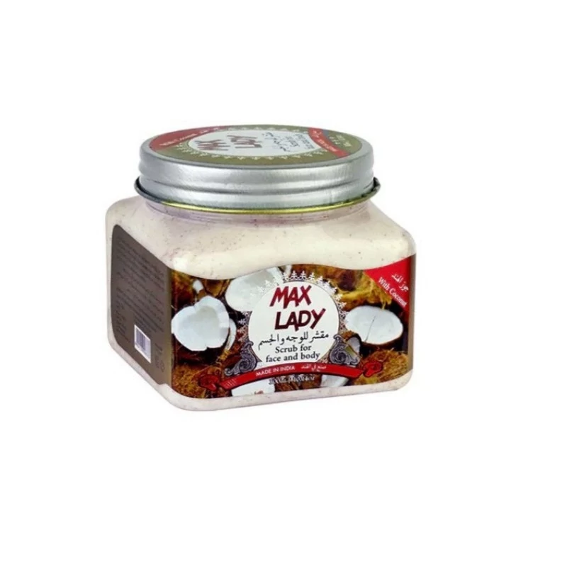 اسکراب لایه بردار پوست مکس لیدی مدل نارگیل 300میل