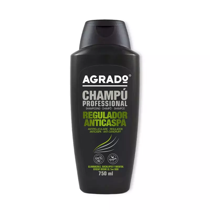 شامپو ضد شوره وگان آگرادو اسپانیا Agrado خنک کننده پوست سر حجم 750 میل 93 درصد طبیعی