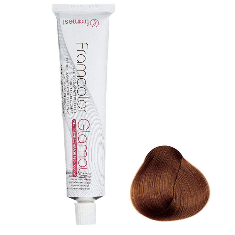 رنگ مو فرامسی مدل glamour شماره 5.46 حجم 100 میلی لیتر رنگ بلوطی کهربایی روشن