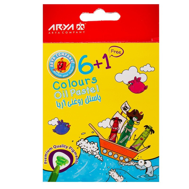 پاستل روغنی 6+1 آریا