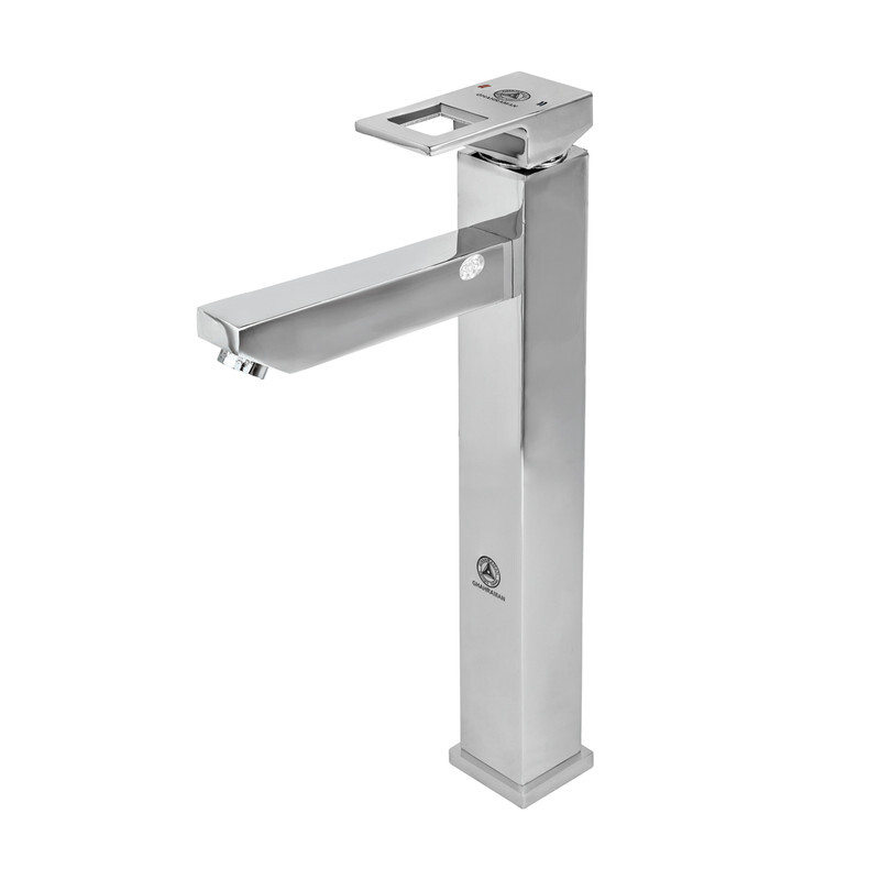 شیر روشویی پایه بلند قهرمان مدل فلت رویال (60 ماه گارانتی)