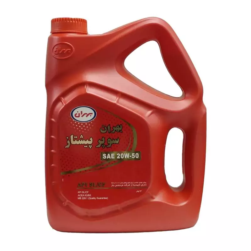 روغن موتور بهران سوپر پیشتاز 20W-50 sl پلاستیکی پریمیوم 