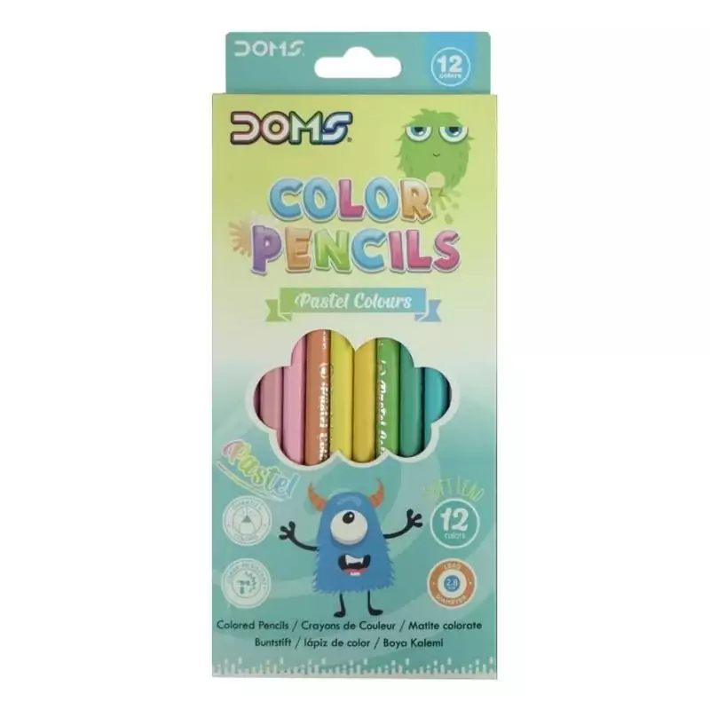 مداد رنگی پاستلی دامس، مداد رنگی دامس 12 رنگ