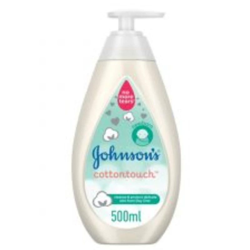 شامپو سر و بدن کودک جانسون مدل cottontouchc