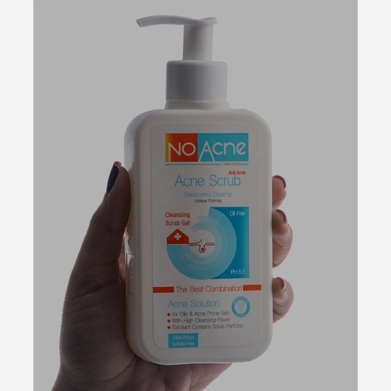 ژل اسکراب لایه بردار نو آکنه مدل Acne Solution مناسب پوست چرب و جوش دار حجم 235 میلی لیتر بیوتی مال