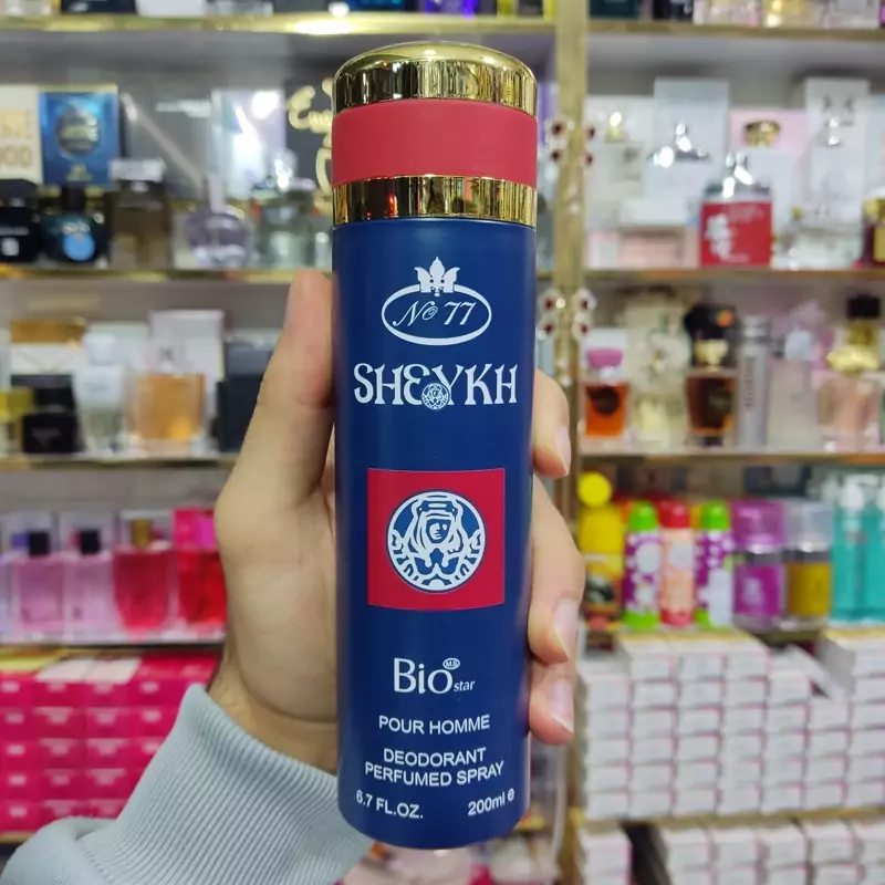 اسپری خوشبو کننده مردانه بیو استار رایحه شیخ حجم 200 میلی لیتر