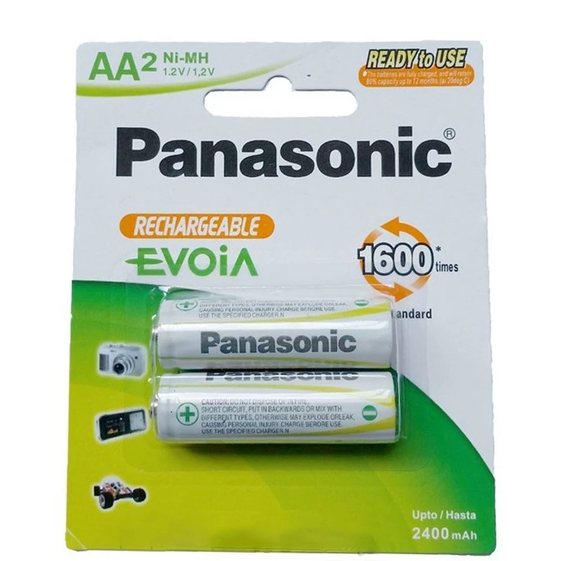 باتری قلمی قابل شارژ پاناسونیک مدل Rechargeable 2400mah بسته 2 عددی