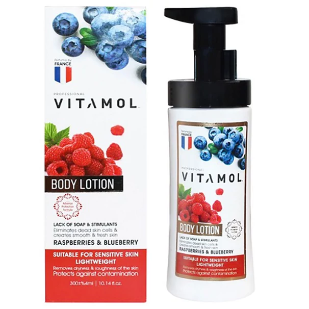 لوسیون بدن ویتامول مدل RASPBERRIES & BLUEBERRY حجم 300 میلی لیتر