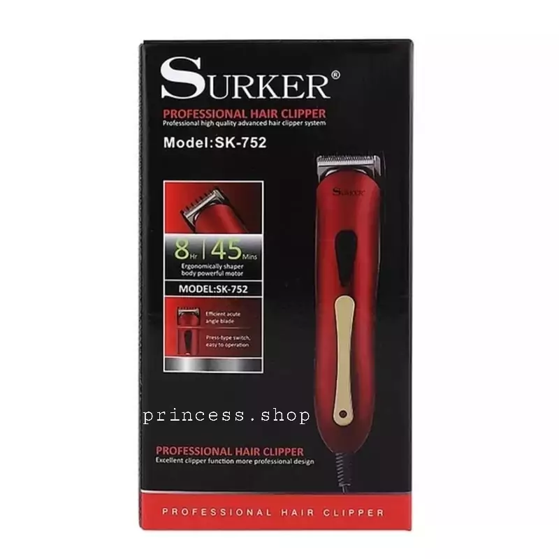 ماشین اصلاح موی سروصورت مدلSK-752برند(SURKER)
