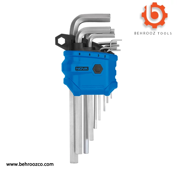 مجموعه 9 عددی آلن شش گوش نووا مدل 1152