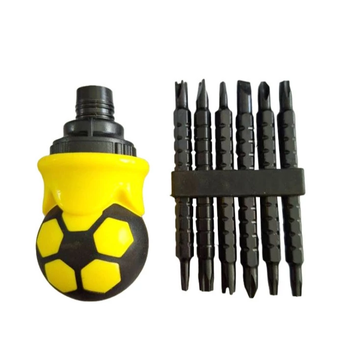 پیچ گوشتی جغجغه ای مشتی مدل S2 بسته 13 عددی