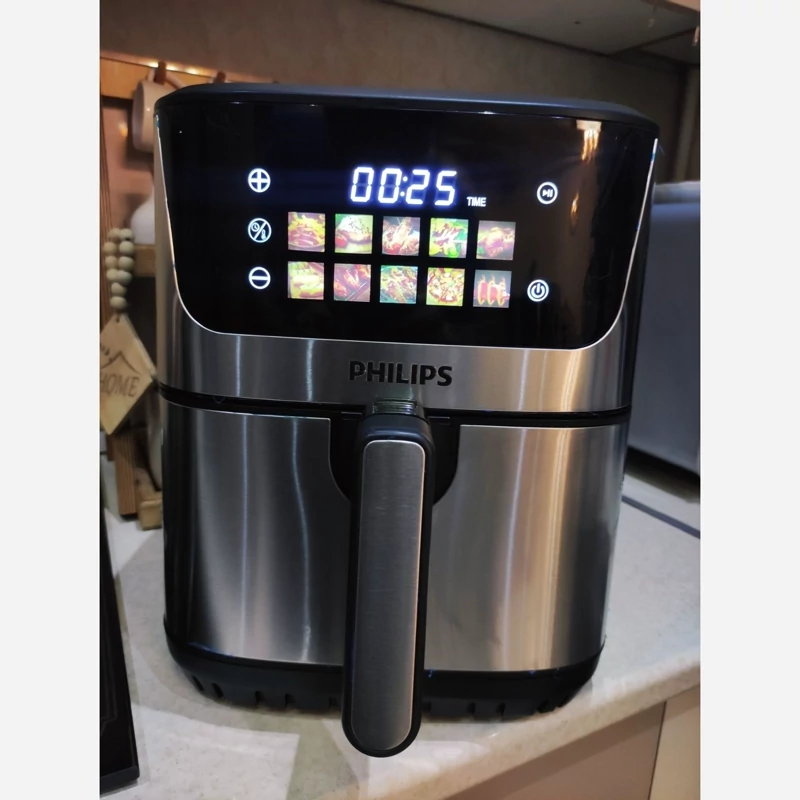 سرخ کن فیلیپس Philips مدل 8002 بدون روغن دوالمنت  12 لیتری داخل استیل 10 برنامه صفحه جدید سبد جدا ارسال رایگان