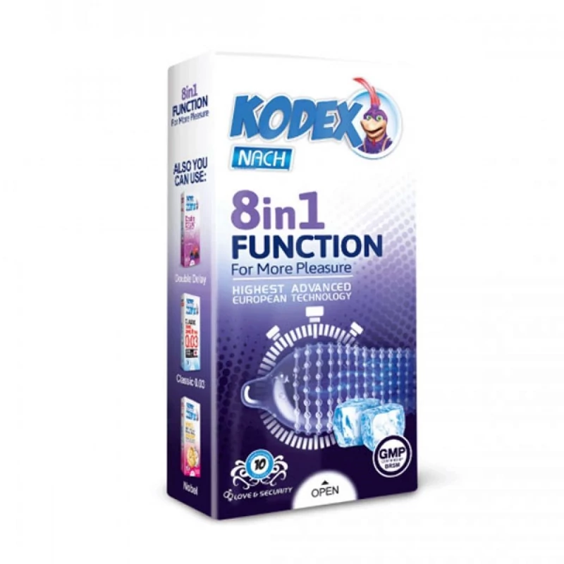 کاندوم 8 کاره کدکس مدل 8in 1 FUNCTION