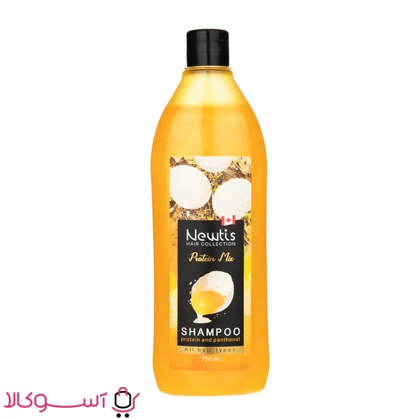 شامپو تخم مرغی پروتئین میکس نیوتیس 750 میل|Newtis Shampoo With Protein Extract 750ml