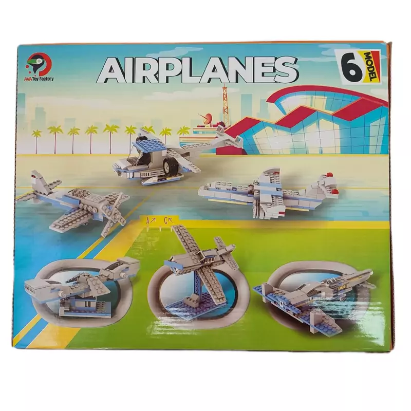 بازی فکری لگو ساختنی هواپیما 6 مدل